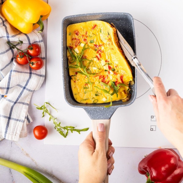 Patelnia prostokątna głęboka Klausberg KB-7814 (marmurkowa)