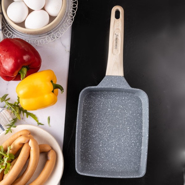 Patelnia prostokątna głęboka Klausberg KB-7814 (marmurkowa)