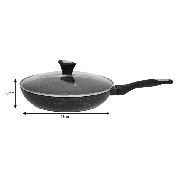 ГРАНІТНА СКОВОРОДА 28 см З КРИШКОЮ KLAUSBERG KB-7041