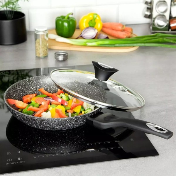 ГРАНІТНА СКОВОРОДА 28 см З КРИШКОЮ KLAUSBERG KB-7041