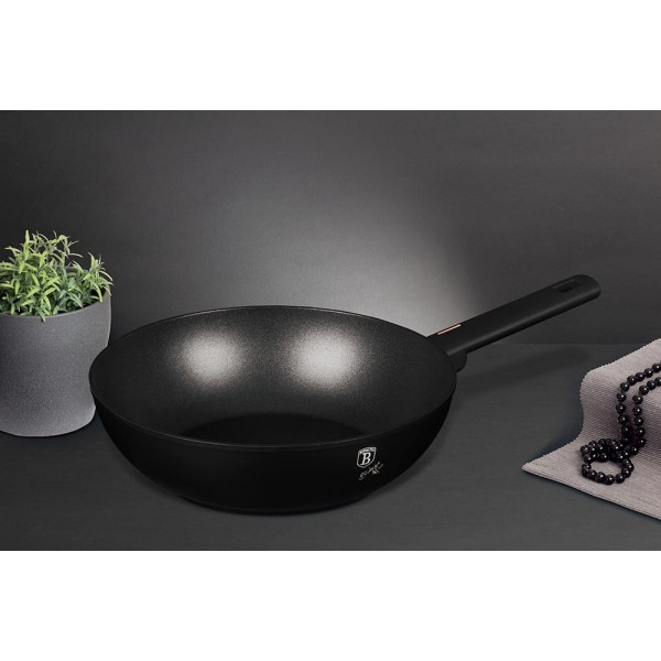 ГЛИБОКА СКОВОРОДКА ВОК З ТИТАНОВИМ ПОКРИТТЯМ 28 СМ BERLINGER HAUS MONACO BH-7091