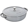Чавунна каструля STAUB з кришкою 28 см, графіт