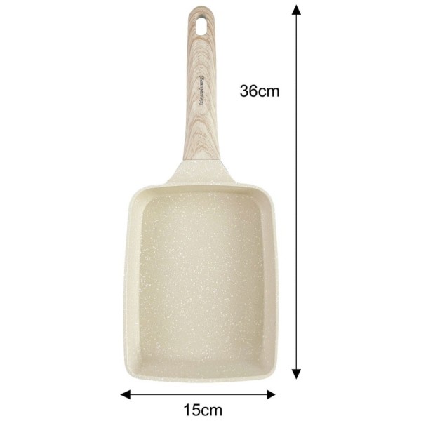 Patelnia prostokątna głęboka Klausberg KB-7815 (beżowa)