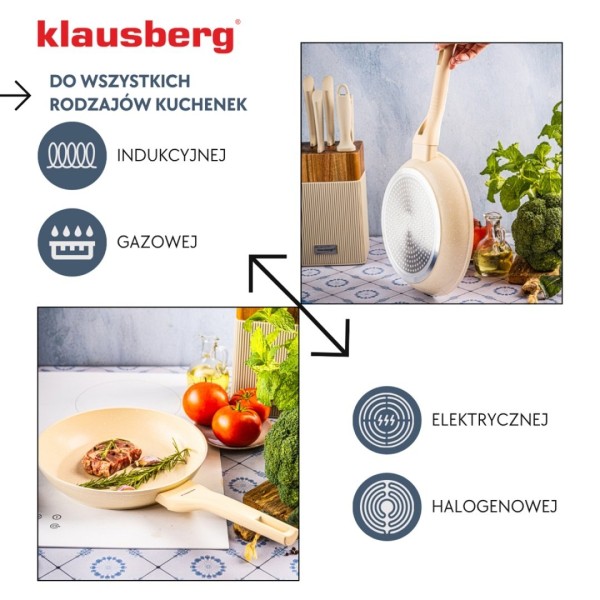 Patelnia marmurkowa Klausberg KB-7989 (24 cm)