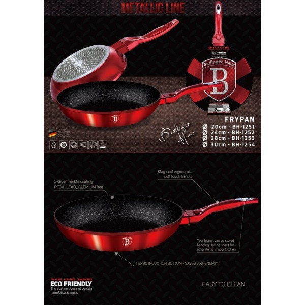 Patelnia granitowa Berlinger haus BH-1252-N (24 cm)