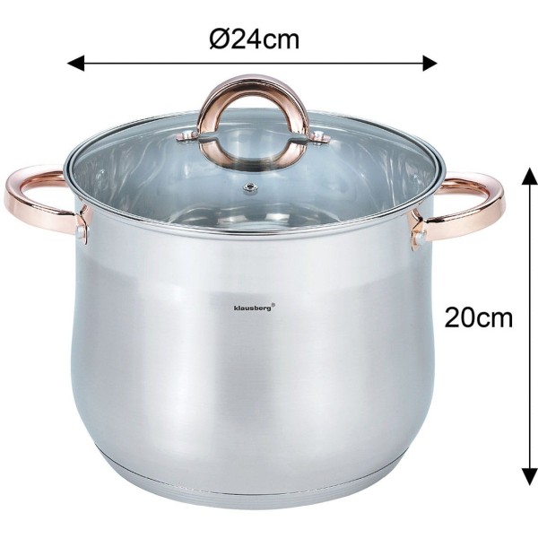 Garnek gastronomiczny Klausberg KB-7793 (8,6 l, 24 cm)