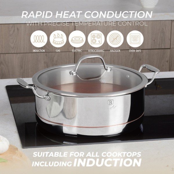 Garnek z pokrywką Berlinger haus BH-8816 (28 cm)