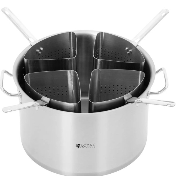 Garnek do gotowania makaronu Royal Catering  (40 cm, 31 l)