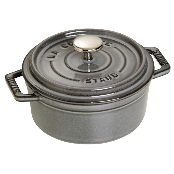 STAUB LA COCOTTE Кругла чавунна каструля 400 мл, сіра