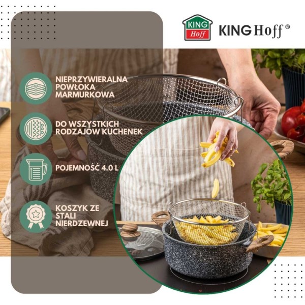 Garnek tradycyjny Kinghoff KH-1985 (4 l)