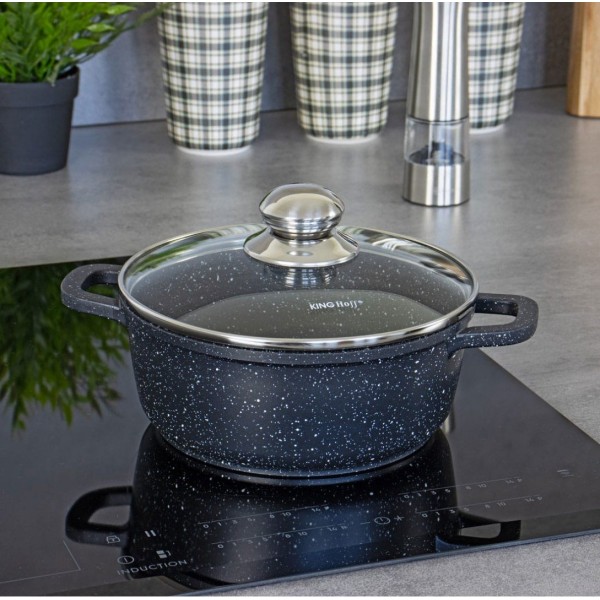 Garnek tradycyjny Kinghoff KH-1596 (5,6 l, 26 cm)