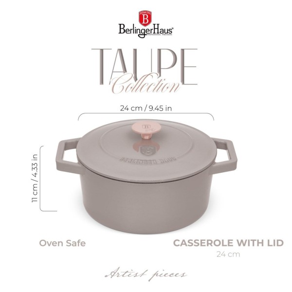 Emaliowany garnek żeliwny Berlinger haus BH-6525 (24 cm)