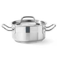 Низька каструля Profi Line з кришкою, діаметр 1,5 л, 160 x 75 см, висота - Hendi 830000