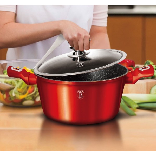 Каструля 4,1 л 24 см Berlinger Haus Metallic Bordough Line BH-1257-N