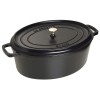Garnek żeliwny owalny Staub LA COCOTTE (12 l, czarny)
