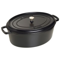 Garnek żeliwny owalny Staub LA COCOTTE (12 l, czarny)