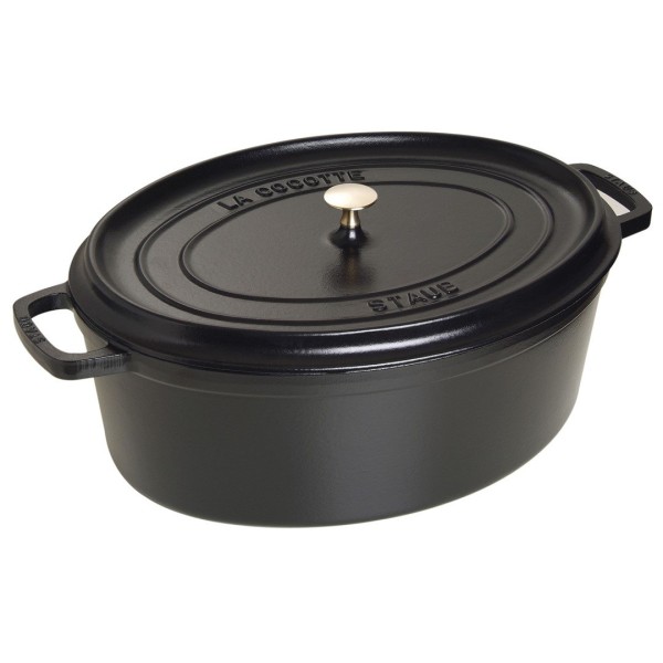 Garnek żeliwny owalny Staub LA COCOTTE (12 l, czarny)