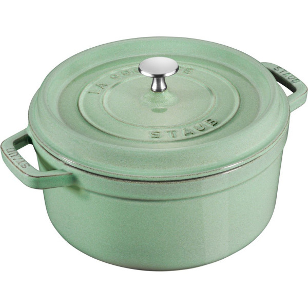 STAUB LA COCOTTE Кругла чавунна каструля 5,2 л, м'ятний колір