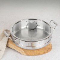 Неглибокий горщик з кришкою 28 см Колекція Copper Touch BerlingerHaus BH-8817