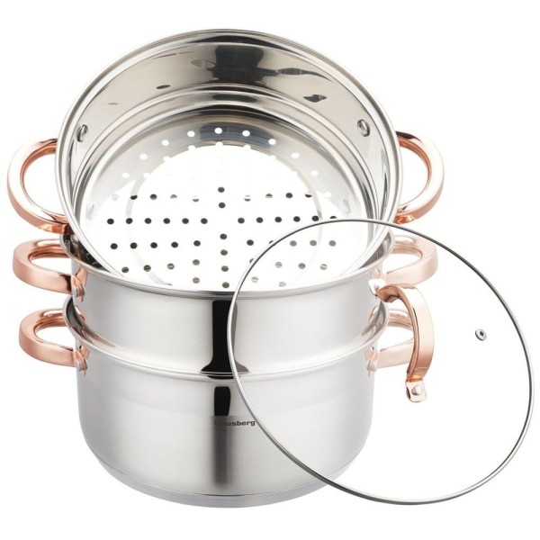 Zestaw garnków parowych Klausberg KB-7735 (24 cm, 4 elementy)