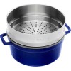 STAUB LA COCOTTE Кругла чавунна каструля зі вставкою 5,2 л, синя