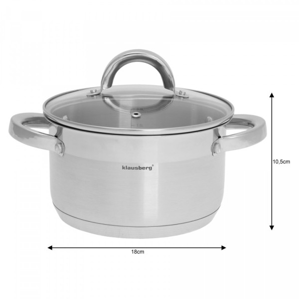 КАСТРОНЯ 2,6 л 18 см KLAUSBERG KB-7123