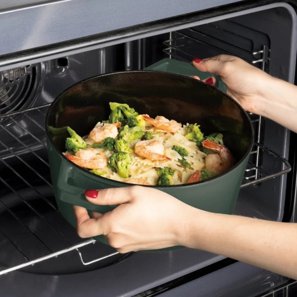 Круглий горщик 4,35 л BerlingerHaus матово-зелений BH-6544