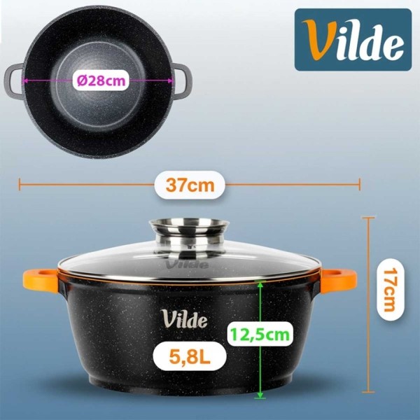 Garnek tradycyjny VILDE TERRUNA 199106 (5,8 l, 28 cm)