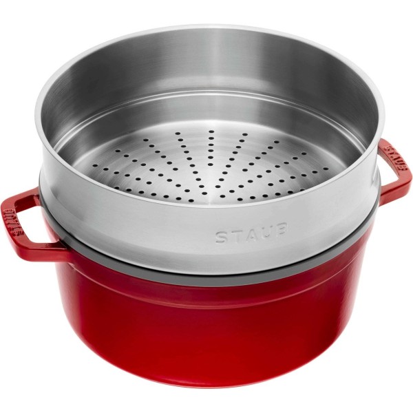 Garnek żeliwny Staub LA COCOTTE (5,2 l, czerwony)