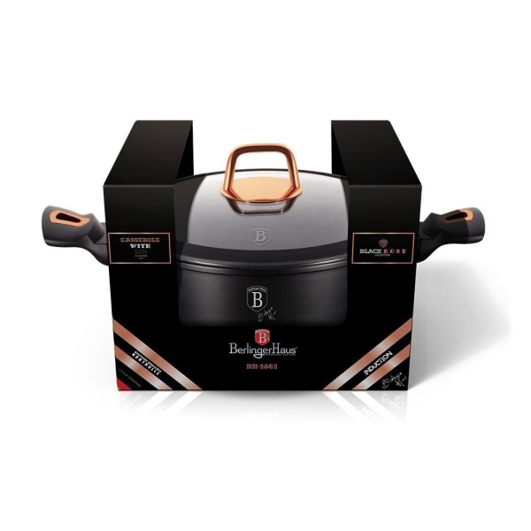 Горщик 4 л 24 см BERLINGER HAUS ЧОРНА ТРОЯНДА BH-1642-N