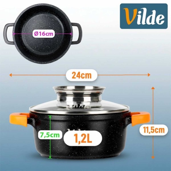 Garnek tradycyjny VILDE TERRUNA 199103 (1,2 l, 16 cm)
