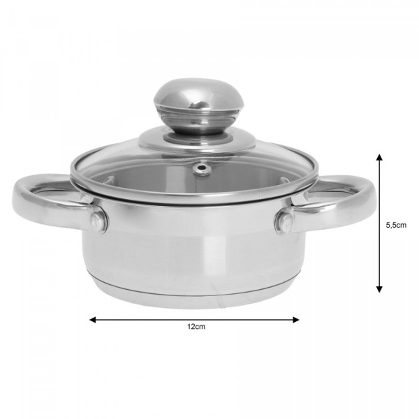 Garnek tradycyjny Kinghoff KH-4325 (0,5 l, 12 cm)