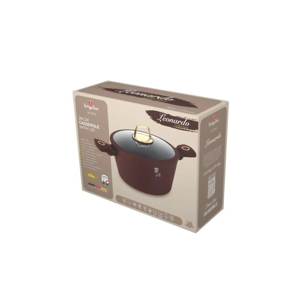 Каструля з кришкою 28 см BerlingerHaus Leonardo BH-8042