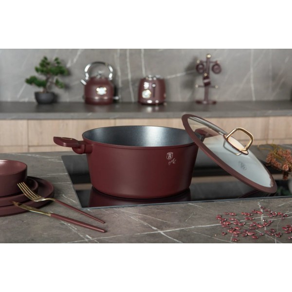 Каструля з кришкою 28 см BerlingerHaus Leonardo BH-8042