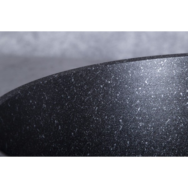 Каструля з гранітним покриттям 6,1 л 28 см BERLINGER HAUS блискучий чорний BH-6606