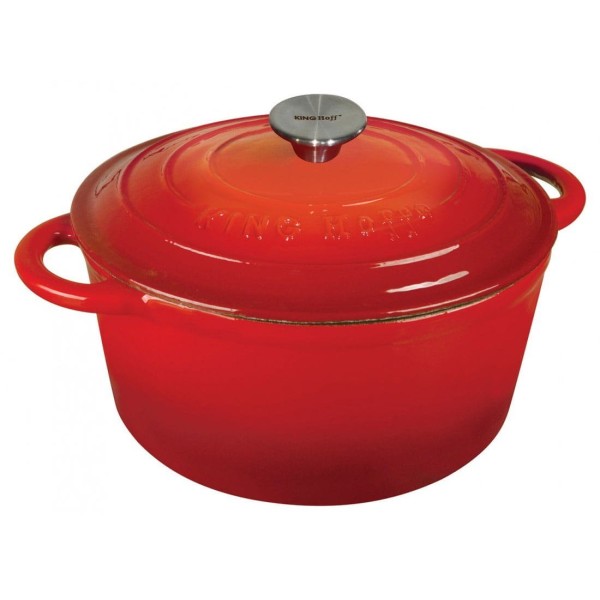 Чавунна каструля емальована 4,0 л 24 см KINGHOFF KH-1529