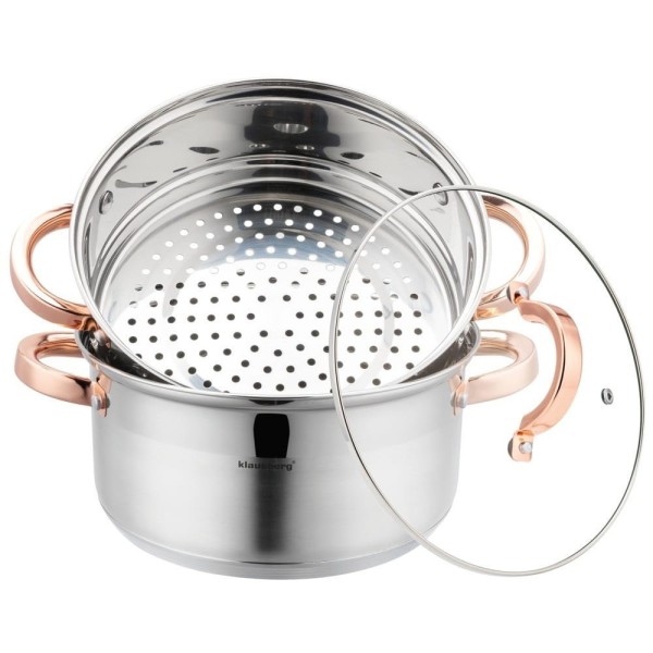 Zestaw garnków parowych Klausberg KB-7731 (22 cm, 3 elementy)