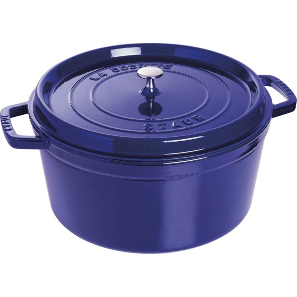 STAUB LA COCOTTE Кругла чавунна каструля 8,35 л, синя