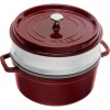 Чавунна каструля STAUB LA COCOTTE кругла зі вставкою 5,2 л, гренадин