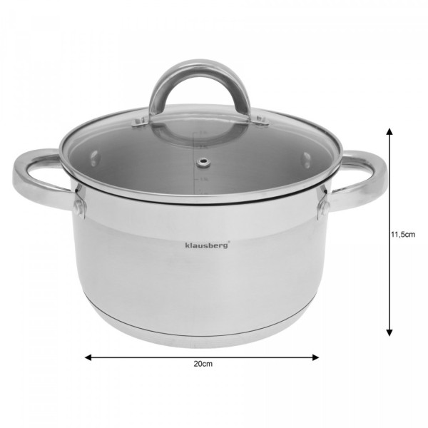 Garnek tradycyjny Klausberg KB-7124 (3,5 l / 20 cm)