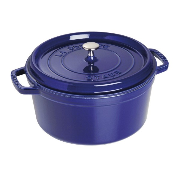 STAUB LA COCOTTE Кругла чавунна каструля 6,7 л, синя