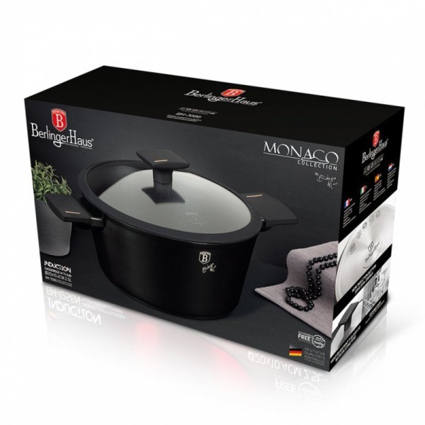 ТИТАНОВИЙ ГОРЩИК 24 см BERLINGER HAUS BH-7087 МОНАКО