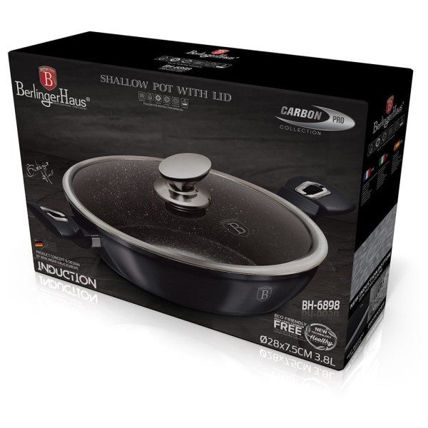 Garnek niski Berlinger haus Carbon Pro BH-6899 (4,9 l, 32 cm)