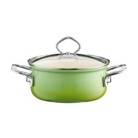 RIESS - Низька каструля з кришкою 1,0 л 16 см Смарагд