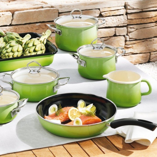 Garnek niski Riess RIESS (1,0 l, 16 cm, smaragd)