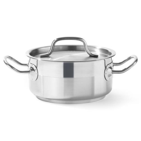 Низька каструля Profi Line з кришкою, діаметр 2,8 л, 200 x 90 см, висота - Hendi 830208