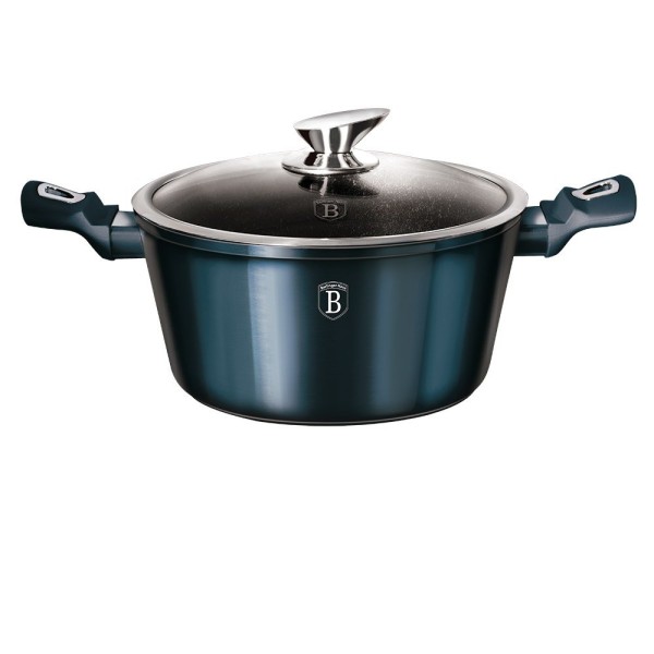 Каструля 2,5 л 20 см Berlinger Haus металевий аквамарин BH-1878