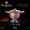 Каструля 4,5 л 24 см Berlinger Haus Metallic Line, рожеве золото BH-1515-N