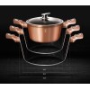 Каструля 4,5 л 24 см Berlinger Haus Metallic Line, рожеве золото BH-1515-N