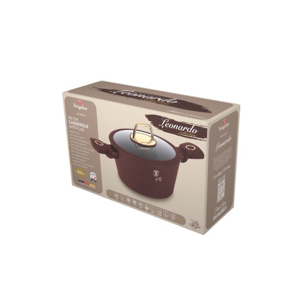 Каструля з кришкою 20 см BerlingerHaus Leonardo BH-8040